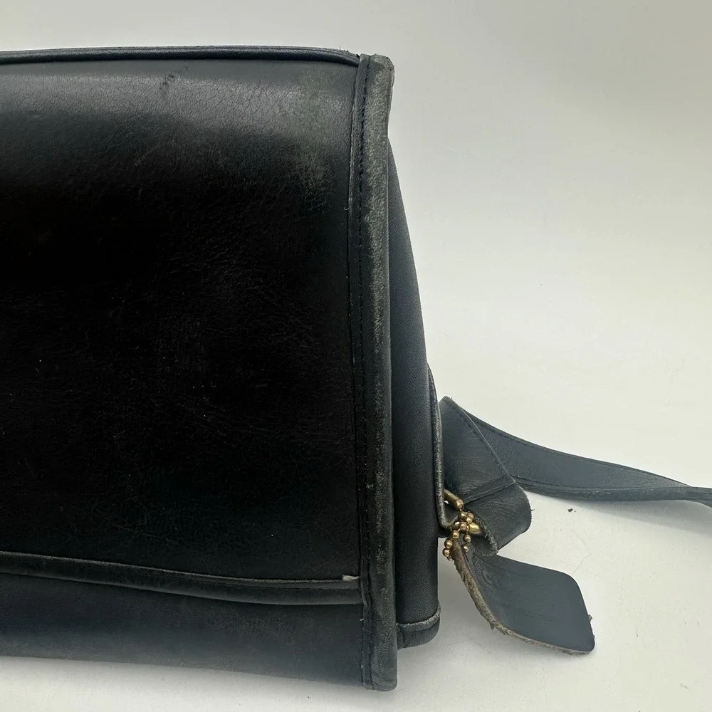 Vintage‎ Coach Devon Crossbody Bag Black Leather Handbag No 0255 235 - Picture 14 of 15